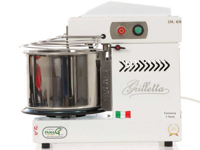 Famag Grilletta IM 6S/230 10 Speed HH - 6 kg high hydration spiral mixer with lifting head