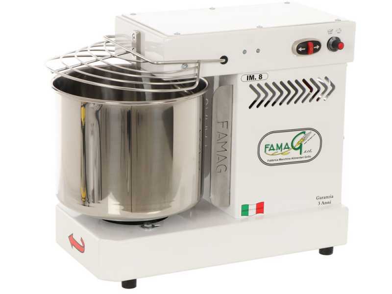 Famag Grilletta IM 8/230 10 Speeds HH - 8 kg high hydration spiral mixer