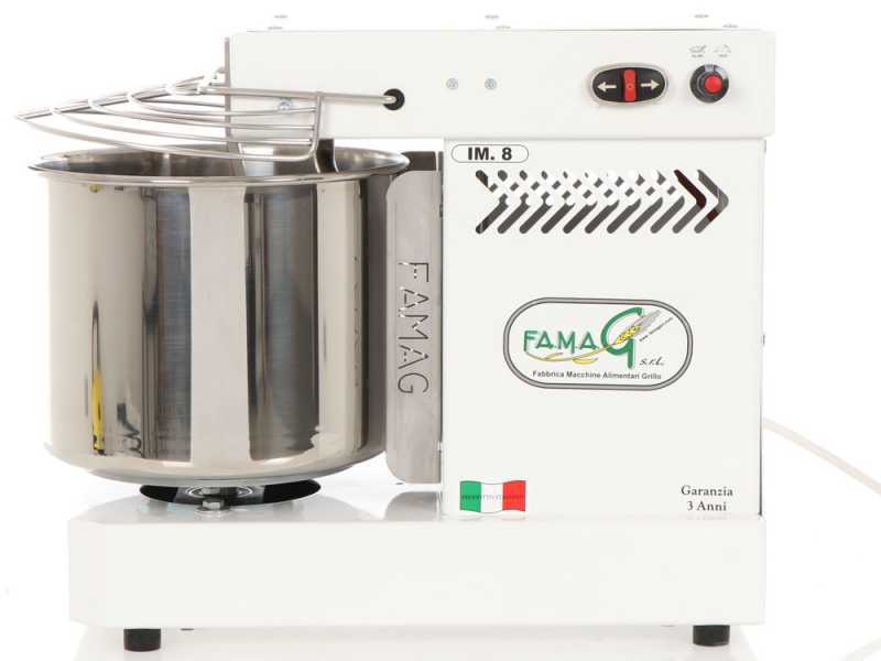 Famag Grilletta IM 8/230 10 Speeds HH - 8 kg high hydration spiral mixer