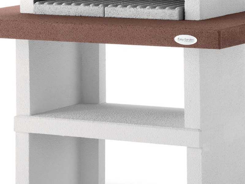 Palazzetti Oslo 2 Charcoal Barbecue in Concrete  - 68x40 cm Cooking Grid