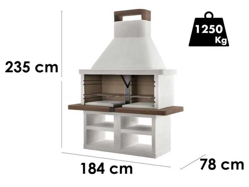 Palazzetti Argos - Masonry Barbecue 3 in 1