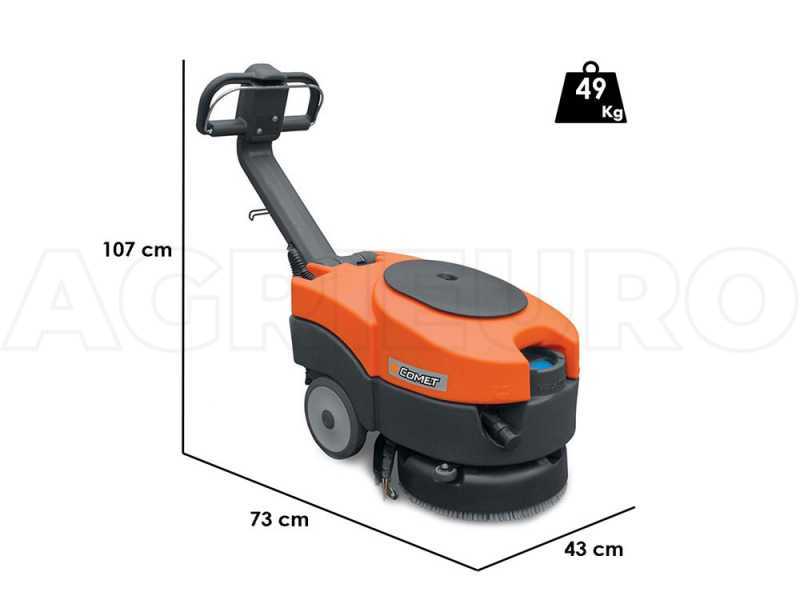 Comet PSW 11 E - Electric floor washer - 3 in 1: Washes, dries and vacuums