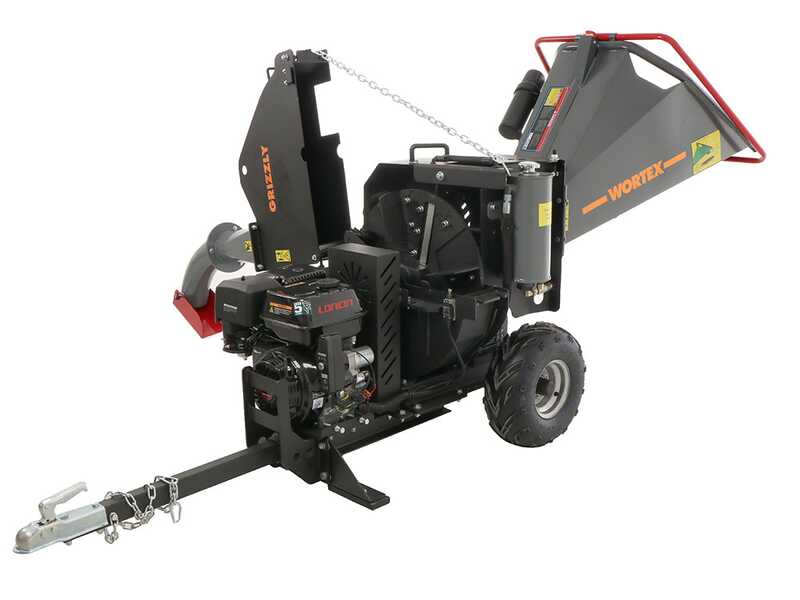 Wortex Grizzly - Towable petrol garden shredder - Loncin 420cc with electric start