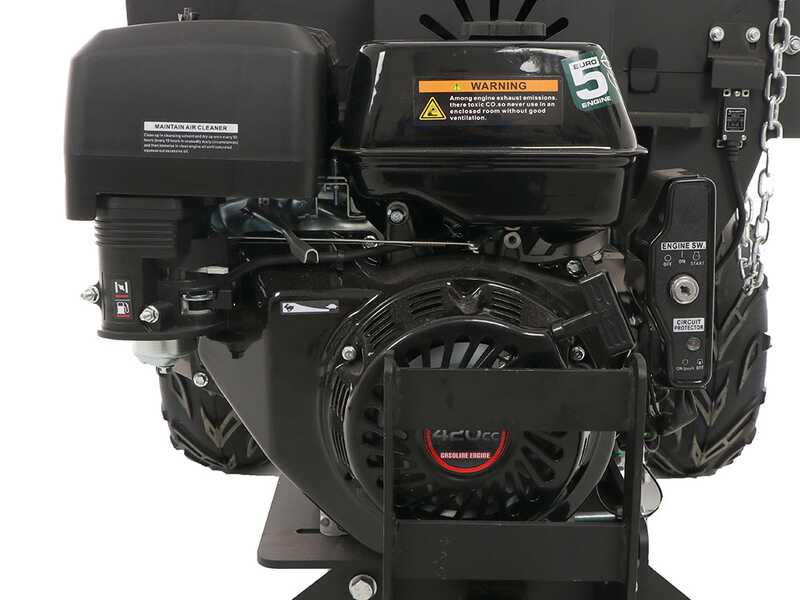Wortex Grizzly - Towable petrol garden shredder - Loncin 420cc with electric start