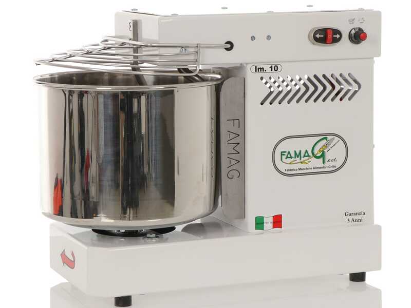 Famag Grilletta IM 10/230 10 Speeds HH - 10 Kg high hydration spiral mixer