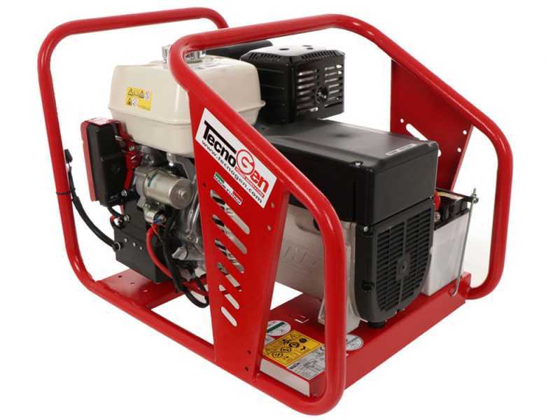 TecnoGen H8000 E/A - 5.8 kW Petrol Power Generator - DC 5.2 kW Single-phase + ATS