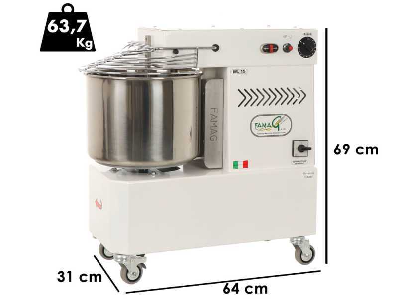 Famag Grilletta IM 15/230 10 Speed HH - 15 kg high hydration spiral mixer