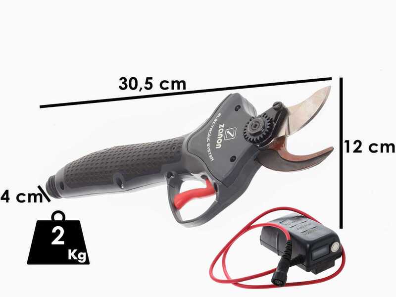 Zanon TIGER SL 38 Electric Pruning Shears - 3.2Ah 50.4 V Battery - With harness