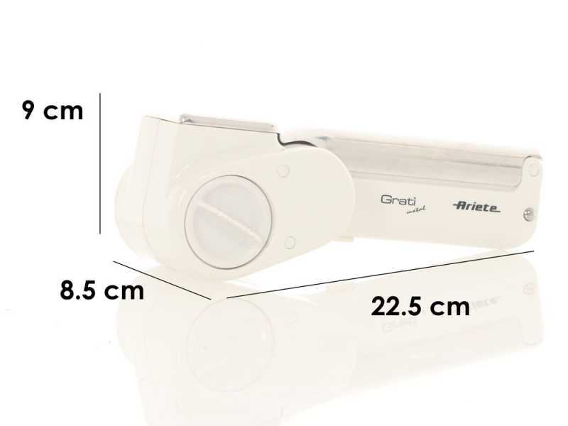 Ariete Grat&igrave; Metal 44 - Battery-powered Grater - 2 Drums Included