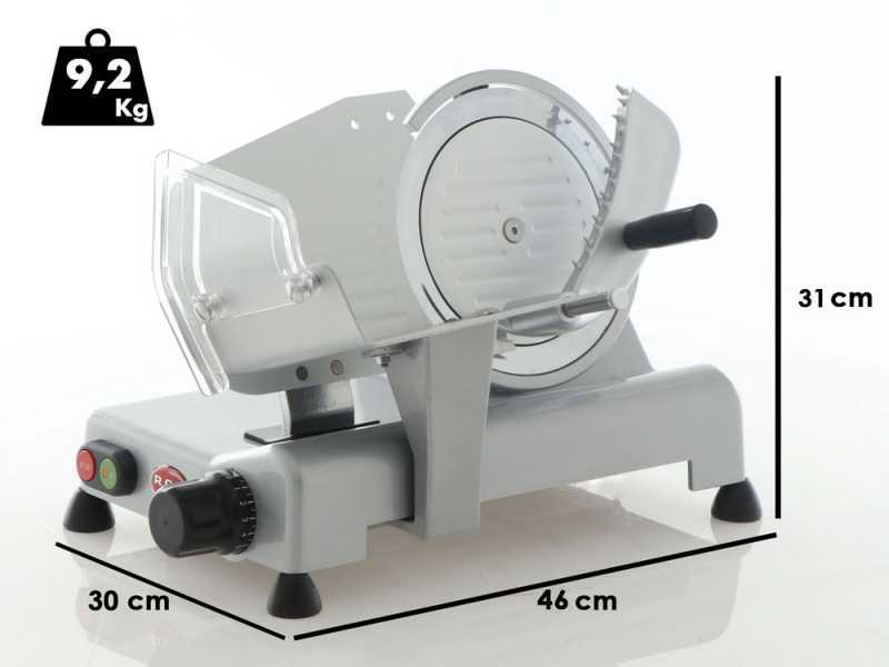 RGV Desy AF 220 AM Silver - Meat Slicer with 220mm Hardened Blade - 140W