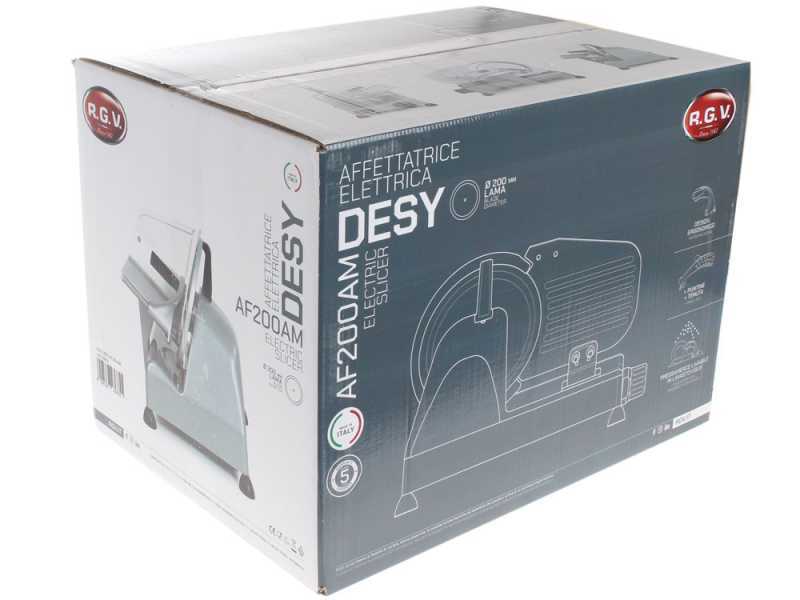 RGV Desy AF 250 AM Silver - Meat Slicer with 250mm Hardened Blade - 140W