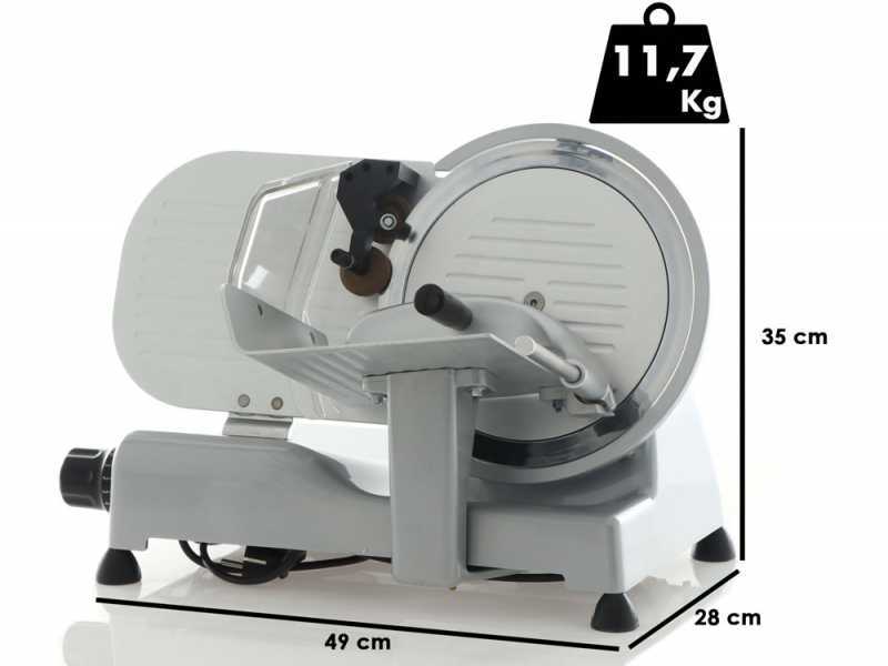RGV Desy AF 250 AM Silver - Meat Slicer with 250mm Hardened Blade - 140W
