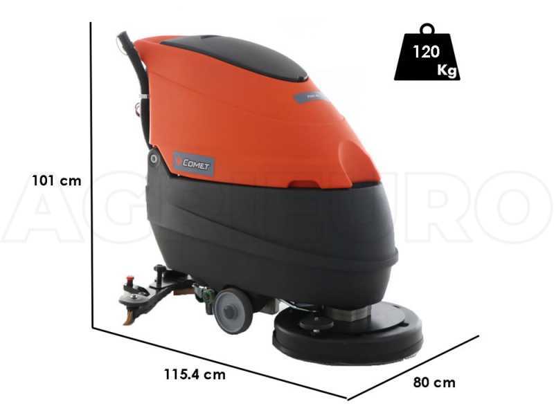 Comet PSW 45 B - Cordless floor washer - 3 in 1: Wash, dry and vacuum