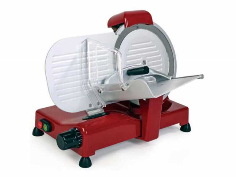 RGV Vintage 250 Red - Meat Slicer with 250 mm Hardened Blade - 140W