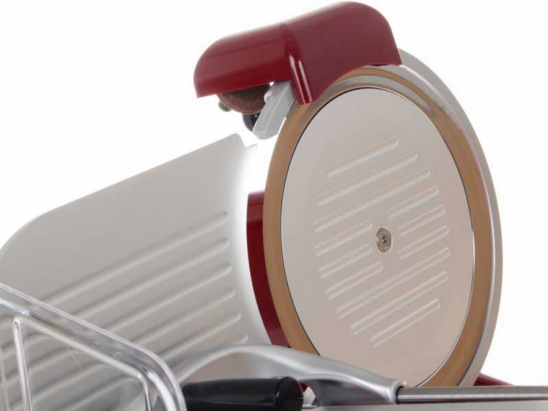 RGV Vintage 250 Red - Meat Slicer with 250 mm Hardened Blade - 140W