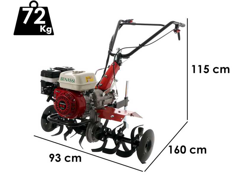 Benassi BL106H - 6.5 HP Petrol Garden Tiller - Honda GX200 Engine 
