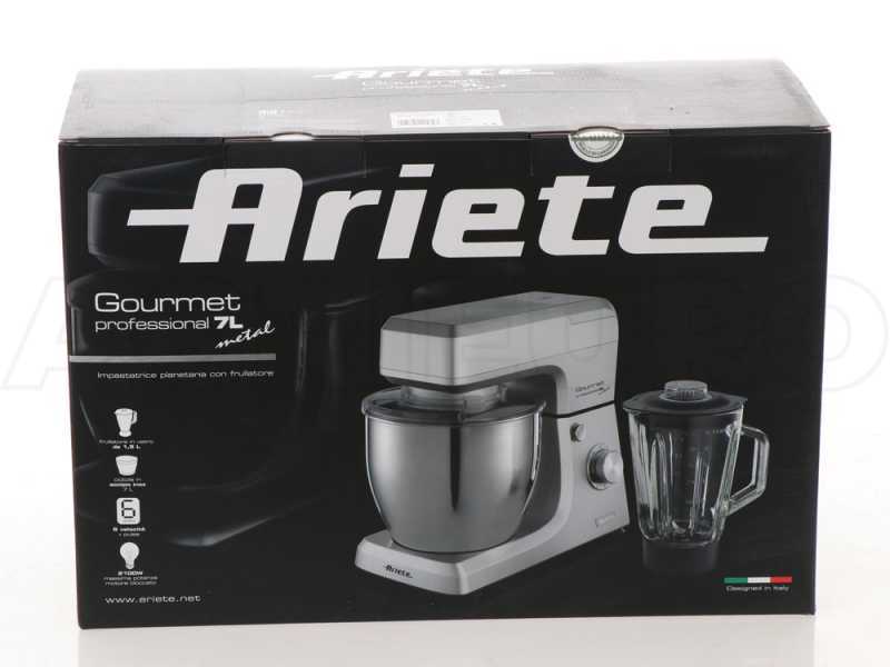Ariete Gourmet Professional Metal - Planetary Mixer with Blender - 7L