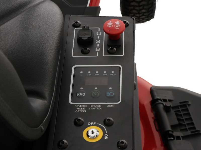 GeoTech-Pro Green-Kart 76 - 48V/50Ah Battery-powered Riding-on Mower - Side Discharge and Mulching