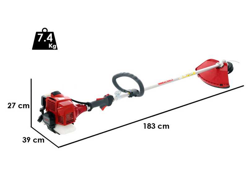 Kawasaki TJ 35 E I - Petrol brush cutter - Blue Bird shaft