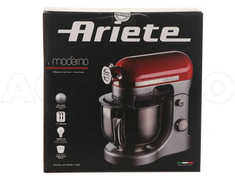Ariete Moderna Red - Planetary Mixer - 1600 Watt