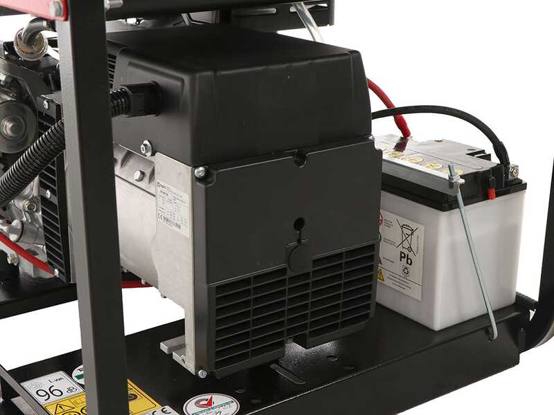 TecnoGen H8000TELX - 6 kW Petrol Power Generator with Electric Start - DC 5.4 kW Three-phase