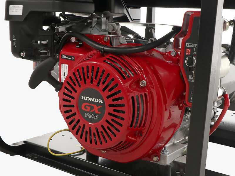 TecnoGen H8000TELX - 6 kW Petrol Power Generator with Electric Start - DC 5.4 kW Three-phase