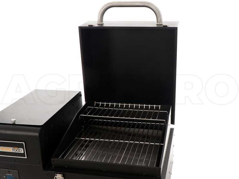 Royal Food Pelletto 130 Table-top Wood Pellet Grill - Stainless Steel Grids - 35x38 cm Grid