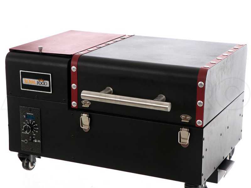 Royal Food Pelletto 140 W Table-top Wood Pellet Grill - Stainless Steel Grids - 35x38 cm Grid