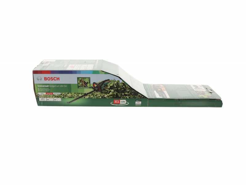 BOSCH UniversalHedgeCut 18 V LithiumBattery Hedge Trimmer - 50 cm Blade - BATTERY AND BATTERY CHARGER NOT INCLUDED