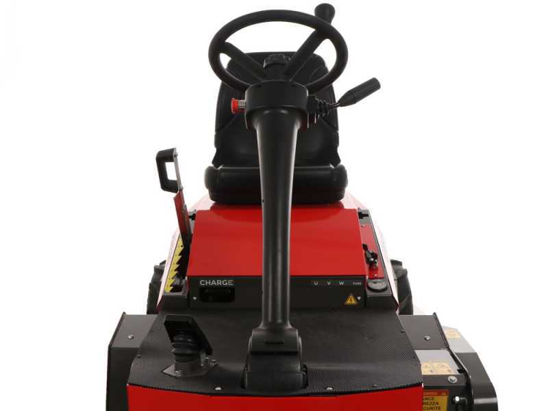 CaRINO Electric Riding-on Flail Mower - 48 V/200 Ah Battery-powered Engine - 110 cm Cutting Width