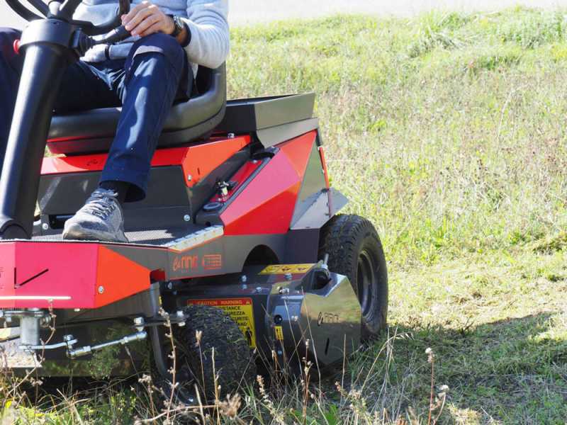 CaRINO Electric Riding-on Flail Mower - 48 V/200 Ah Battery-powered Engine - 110 cm Cutting Width