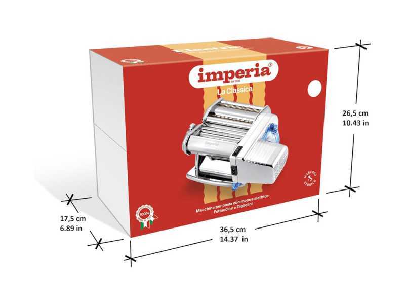 Imperia Electric iPasta Inox - 65W Electric/Manual Stainless Steel Pasta Maker 