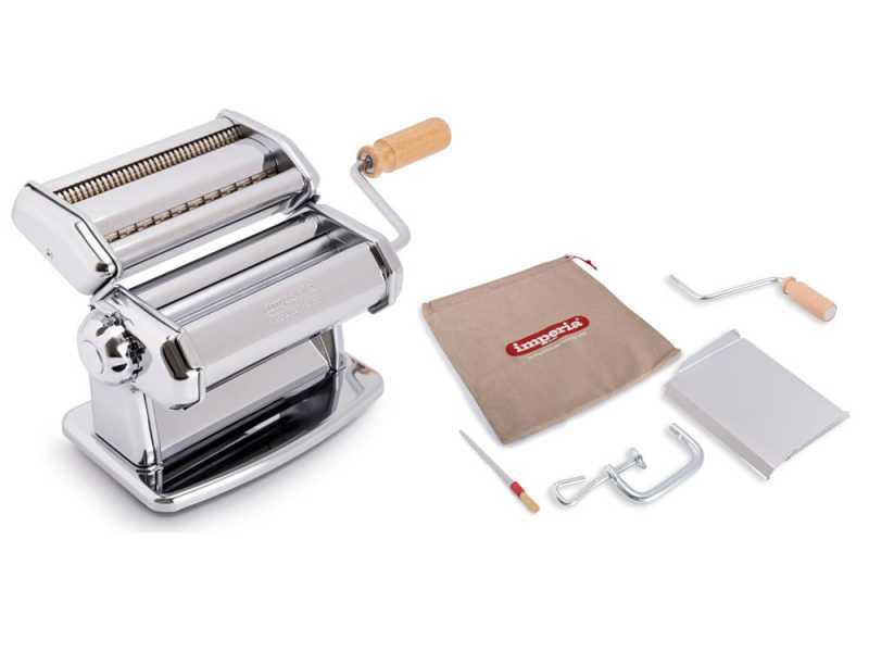 Imperia iPasta stainless steel - Manual home-made pasta machine - Smooth pasta