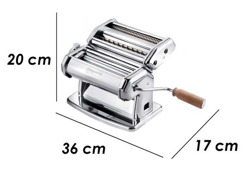 Imperia iPasta stainless steel - Manual home-made pasta machine - Smooth pasta