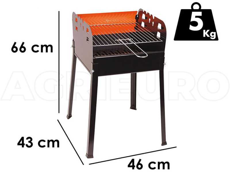 Ferraboli Ciao Charcoal Barbecue - 35x35 cm Chrome-plated Steel Grid