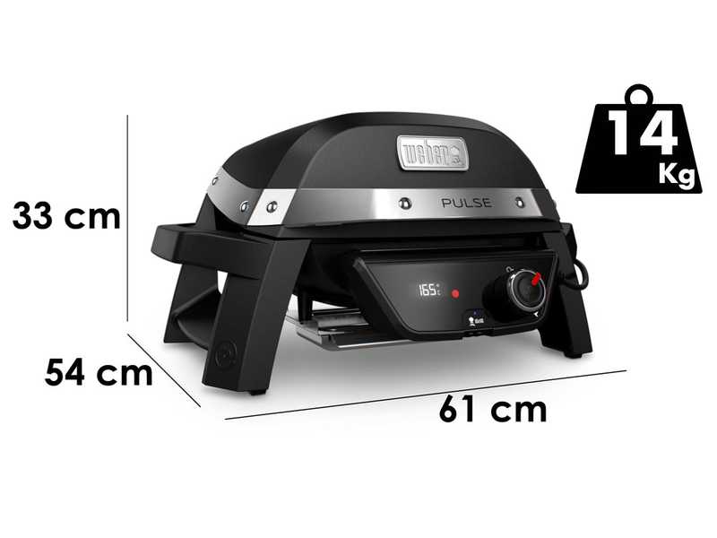 Weber Pulse 1000 Electric Grill - 41 x 31 cm Cooking Surface