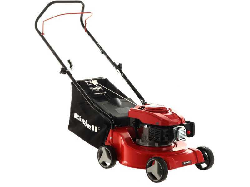 Einhell GC PM40 1 Hand pushed Petrol Lawn Mower best deal on