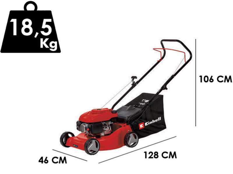 Einhell GC PM40 1 Hand pushed Petrol Lawn Mower best deal on