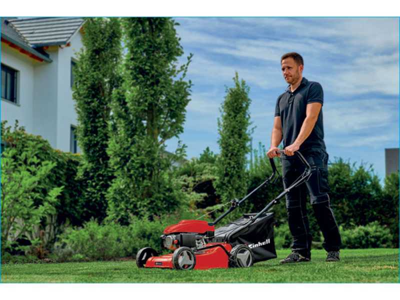 Einhell GC PM40 1 Hand pushed Petrol Lawn Mower best deal on