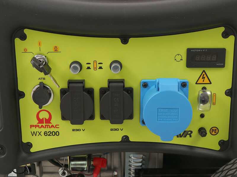 Pramac WX 6200 ES - 5.8 kW Wheeled Petrol Power Generator - DC 5.3 kW Single-phase