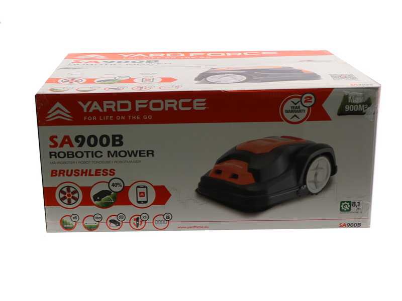 Yard Force SA900B Robot Lawn Mower - APP Management - Built-in Bluetooth