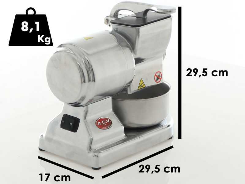 RGV Robusta Silver - Electric Table-top Aluminium Grater - 450W