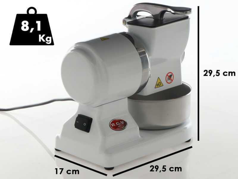 RGV Robusta White - Electric Table-top Aluminium Grater - 450W