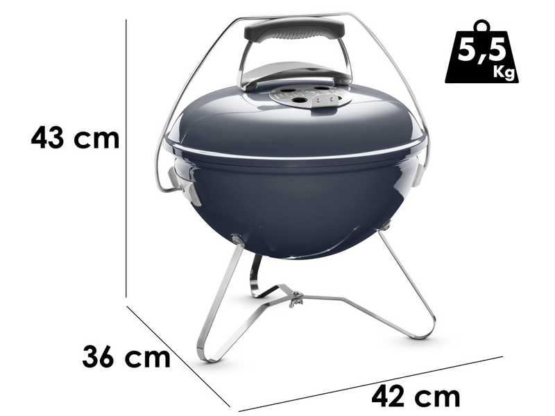 Weber Smokey Joe Premium Blue Charcoal Barbecue - 37 cm Grid Diameter