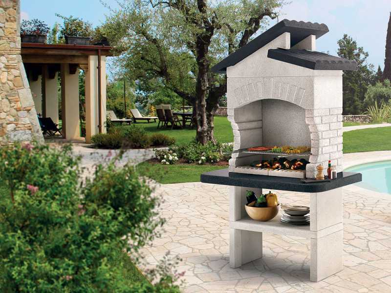 Concrete barbecue store
