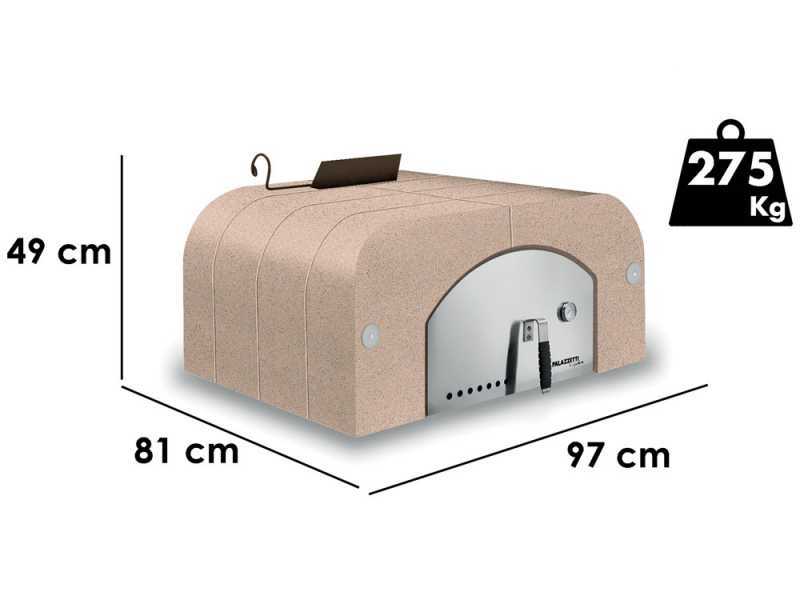 Palazzetti Easy Medium - Outdoor Wood-fired Oven - 77x65 Cooking Chamber - Cooking Capacity: 4 Pizzas