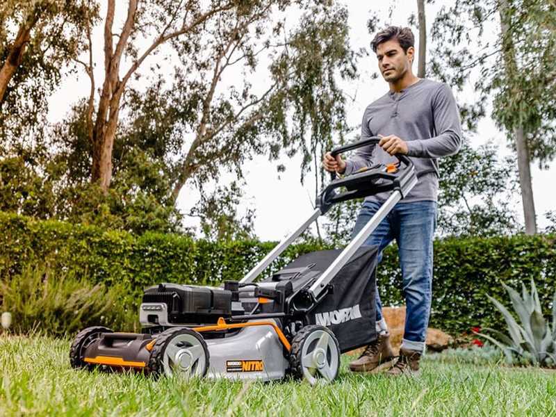 WORX NITRO WG761E self propelled lawn mower 80V 4Ah best deal on AgriEuro