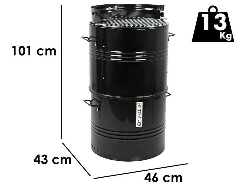 MasterCook Pit Barrel Charcoal Barbecue  - 47 cm Grid Diameter