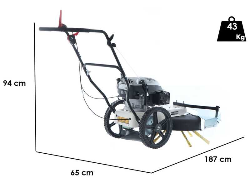 BlackStone WYT 60-173 Steel Walk-behind Power Sweeper - 173 cc Engine