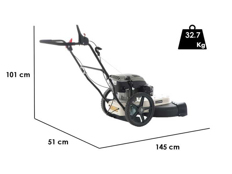 BlackStone WGT 56-173 - 4-stroke gasoline wheeled push brush cutter